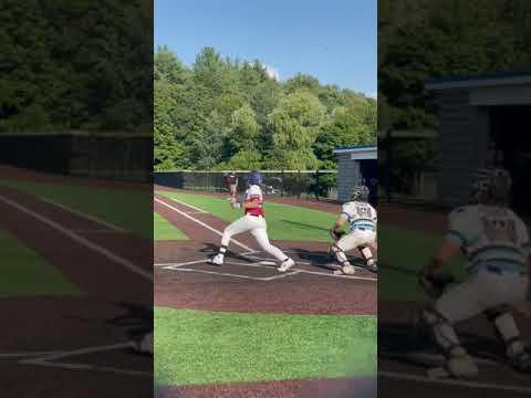 Video of Anthony Macarelli 2023 Catcher Single Low Outside Pitch 8/5/2021