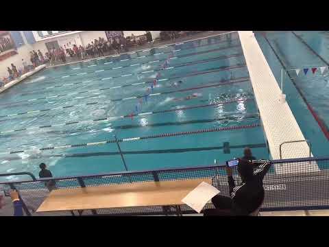 Video of 200 Free Relay Girls/ District Competition 11-AAAA Pioneers Won Gold Medal