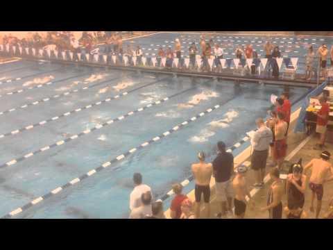 Video of Van Cates Jr 100 Fly 50.89 SCY at Big 10 Stampede 