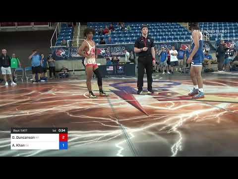 Video of 145lbs Consi of 16 #2 - Ousmane Duncanson, New York Vs Ammar Khan, California 7759