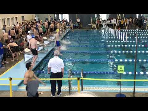 Video of 6A Kansas state high school swimming championship prelims lane 1