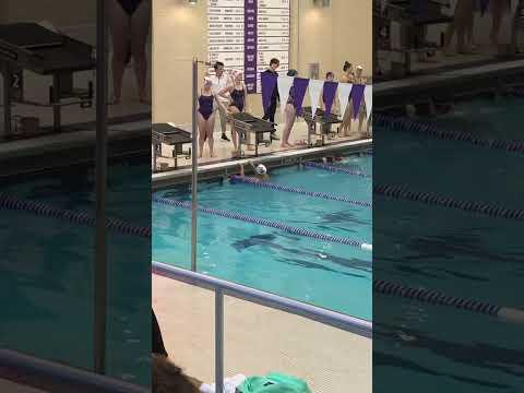 Video of 50 butterfly in 200 medley relay