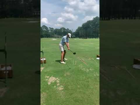 Video of Driver swing (down the line)