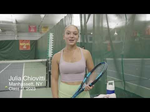 Video of Julia Chiovitti College Tennis Recruiting Video 