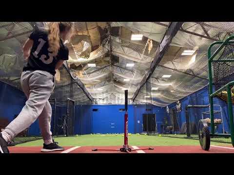 Video of Working on driving the outside pitch and keeping my front side in!