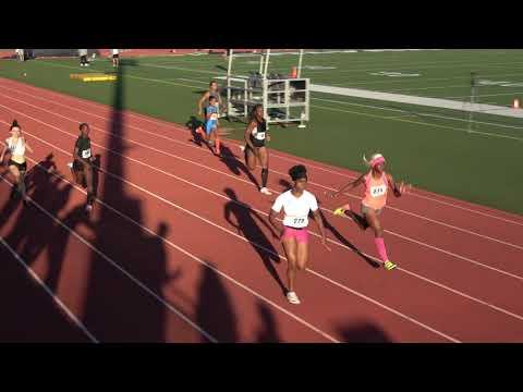 Video of Girls 100 meter Dash Section 1