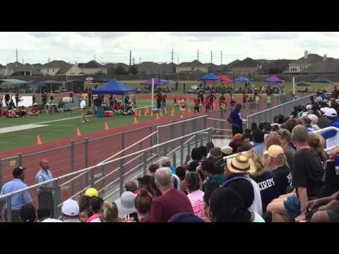 Video of Cameron wins heat 4 100m with personal best 11.11 lane 3 red and white headband