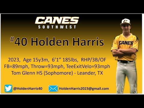 Video of Holden Harris 2023 (86-88mph Pitching + Hitting)