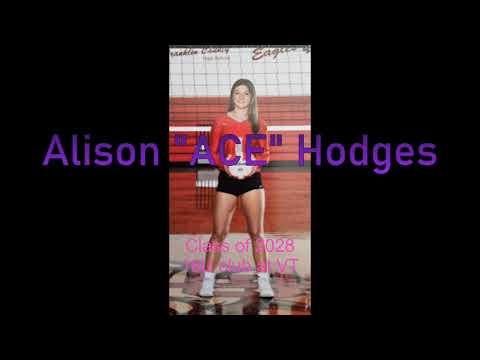 Video of Alison "Ace" Hodges 16u Tournament @ VT 1/20/24