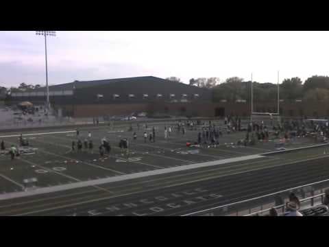 Video of EHS Varsity 4x200 Relay, Lane 8, DeMarcus Jones 2nd Leg, Grey and Maroon Uniform