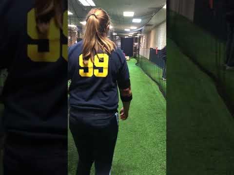 Video of Pitching practice