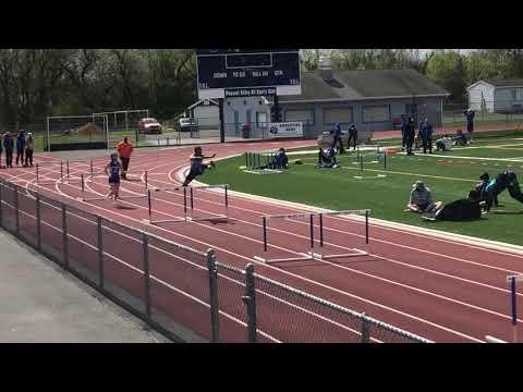 Video of 100 meter hurdles (15.50) 4/30/2021