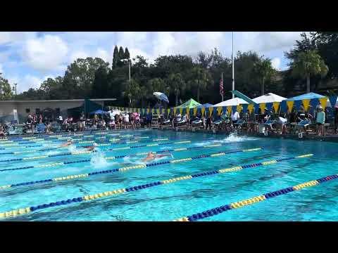 Video of Polk County Championships 2023  Boys 100Y  Fly - Benson Huntley Jr lane 4 2nd place