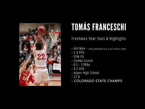 Video of Tomas Franceschi - Freshmen Year Highlights: State Champion 27-0