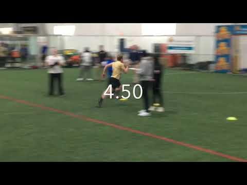 Video of Gunnar Gustafson 4.50 second 40 yard dash 