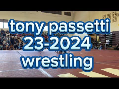 Video of tony passetti 2023-2024 wrestling season highlights