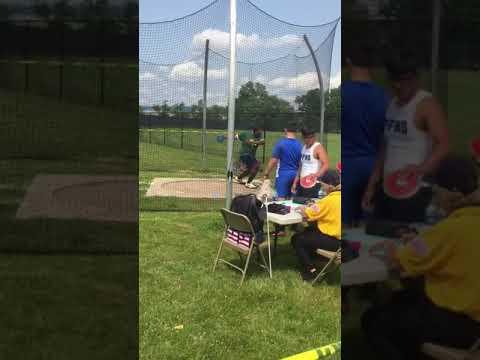 Video of Sectionals 4th place throw 137