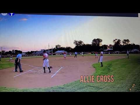 Video of Allie Cross doubles in regional game