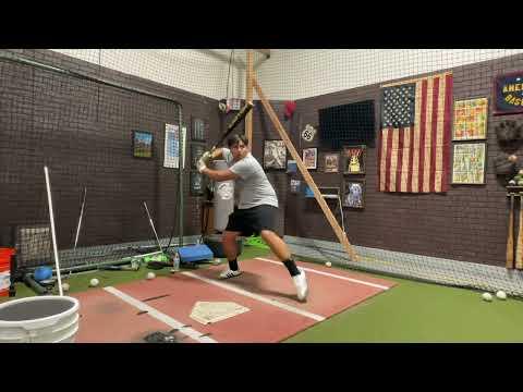 Video of Batting practice with ex pro Drew Macias 