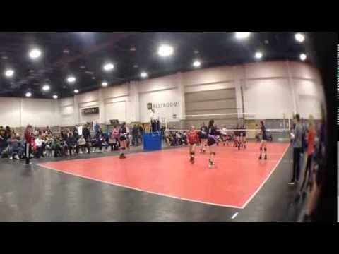 Video of #8 Jessica Poelker 2015 Libero/Ds Crossroads 14 vs 5280 Black 