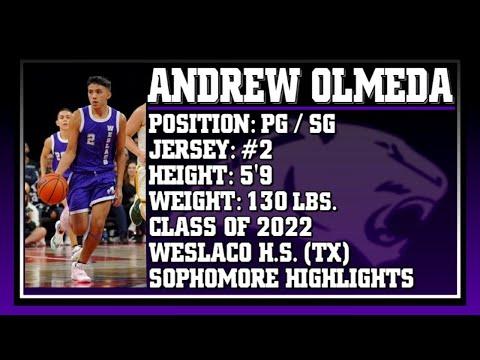 Video of Andrew Olmeda [PG/SG] sophomore highlights