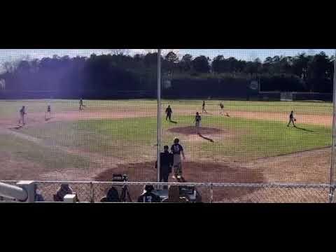 Video of 2 RBI Double smashed 100+ off the bat into Left Center Gap.