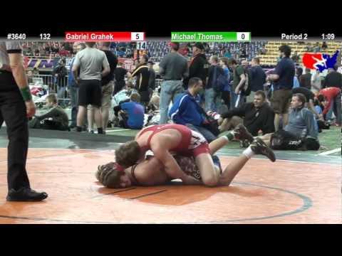 Video of USAW FSN 132: Gabriel Grahek (Ringers) vs. Michael Thomas (Perry Meridian) .