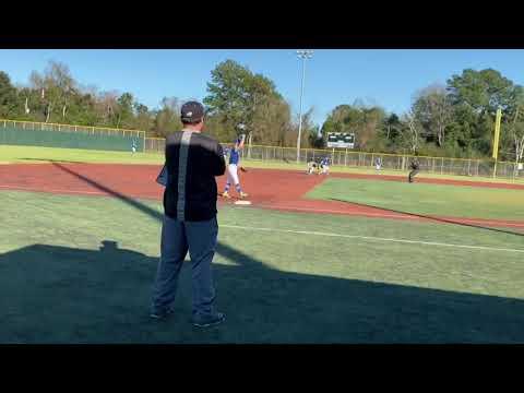 Video of Throw out at second