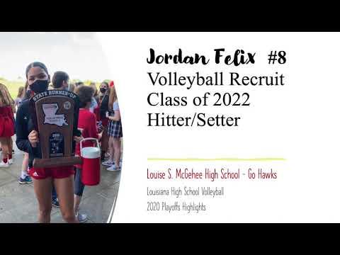 Video of Jordan Felix Volleyball Highlight- 2020 Louisiana High School Playoffs 