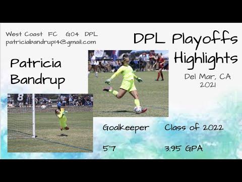 Video of Patricia Bandrup 5’7 Goalkeeper, Class of 2022, DPL 2021 Playoffs, Drl Mar, CA