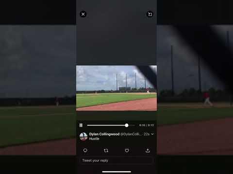 Video of Always hustle off the mound 