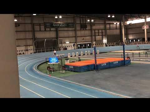 Video of 4x200 meter clip-Boise Indoor meet 2020(White crop top, lane 2 to lane 1)