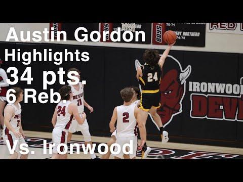 Video of Austin Gordon 34 points!! Vs. Ironwood