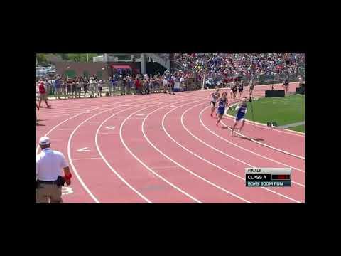 Video of Kaleb Foltz 800m Class A 4th Place - State 2023