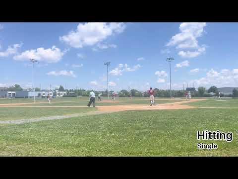 Video of Gino Meienschein 2023 3B Batting Highlights June 24-30, 2022.  