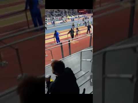 Video of First indoor 200 race