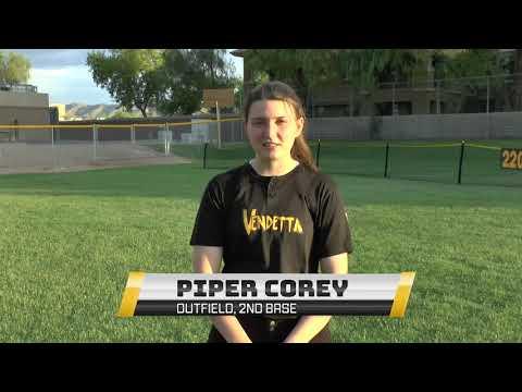 Video of Piper Corey 2021 CF, 2nd Vendetta 16u Skills Video Aug2020