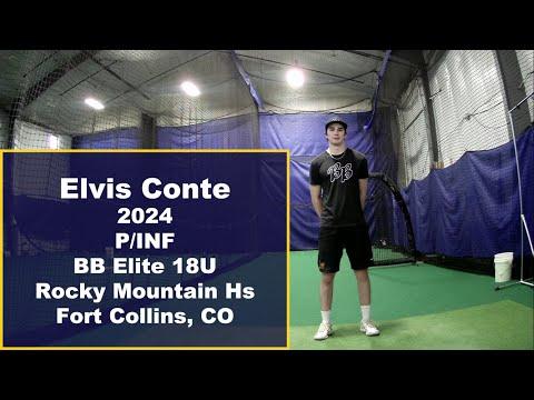 Video of Elvis Conte Class of 2024 Recruiting Video P/1B/3B