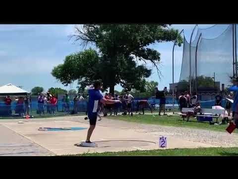 Video of 16.76 (55’) State winning throw JUNIOR YEAR