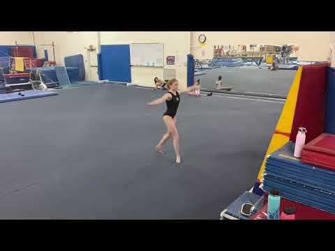 Video of Elizabeth Blessey - training // Co 2024 // vault bars beam (minus front tuck)