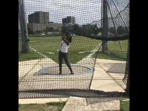 Video of Omonye Osezua 53.55 w/3kg Hammer. July 2019