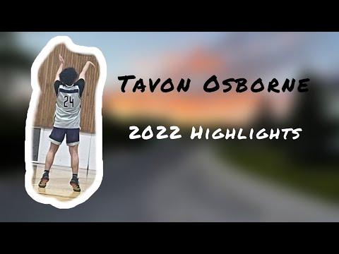 Video of Tavon Osborne 2022 Highlights!