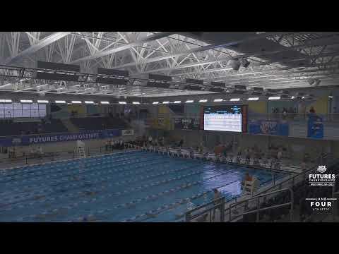 Video of Evan Witte (Lane 2, Second swimmer from top, Black cap)