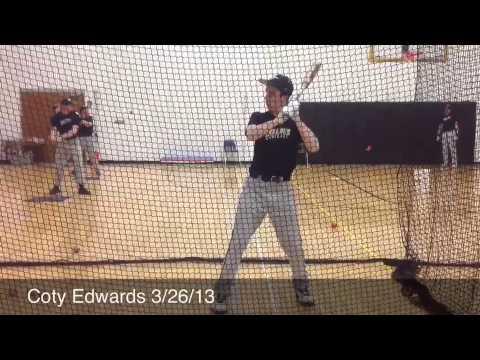 Video of Coty Edwards - Cage BP 3/26/13