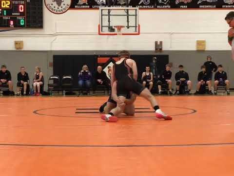 Video of Home meet match winner by pin