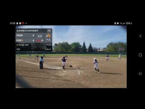 Video of Fresno HS @ Hoover HS 3/21/24, tag out at home plate