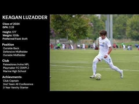 Video of Keagan Luzadder Class of 2024 Fall Video