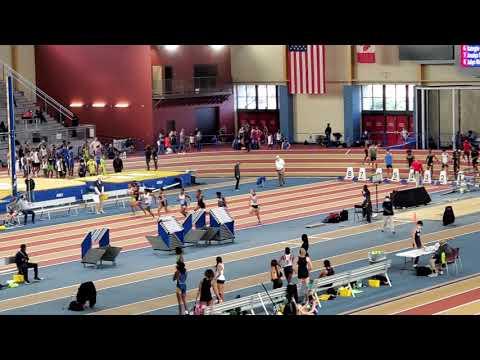 Video of Lauren Brown; 60m Dash; Lane 3; Black Top