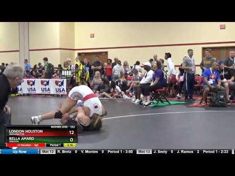 Video of WOMEN (HS) 132 London Houston Washington Vs Bella Amaro Oregon 