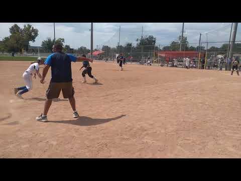 Video of 3rd base action 8-19